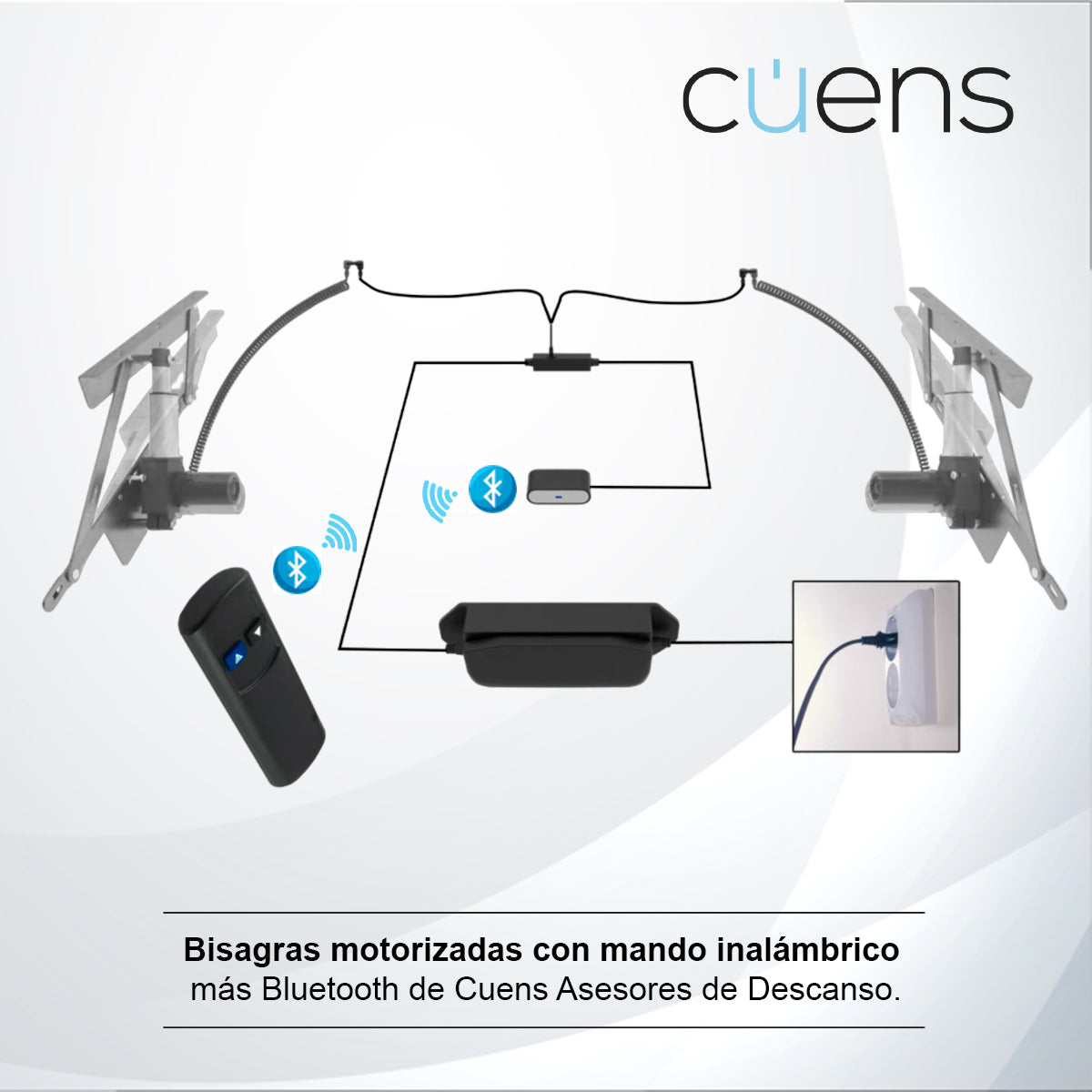 Juego de Bisagras motorizadas con mando