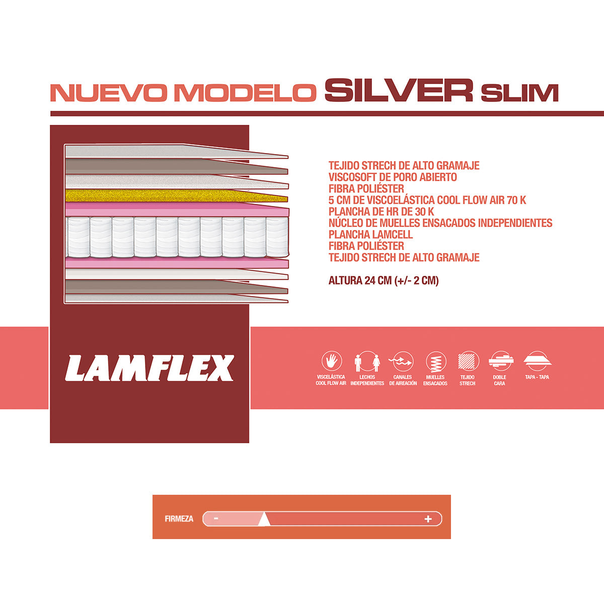 Colchón SILVER SLIM (Serie 200)